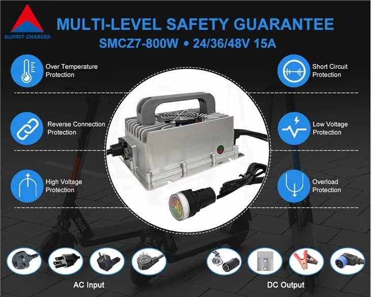 60V12A 72V10A E-Bike Battery Charger